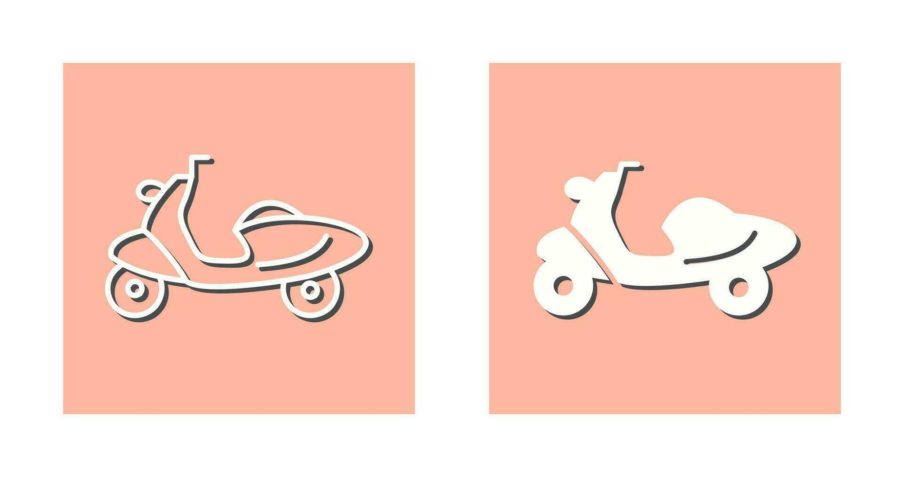 icono de vector de scooter