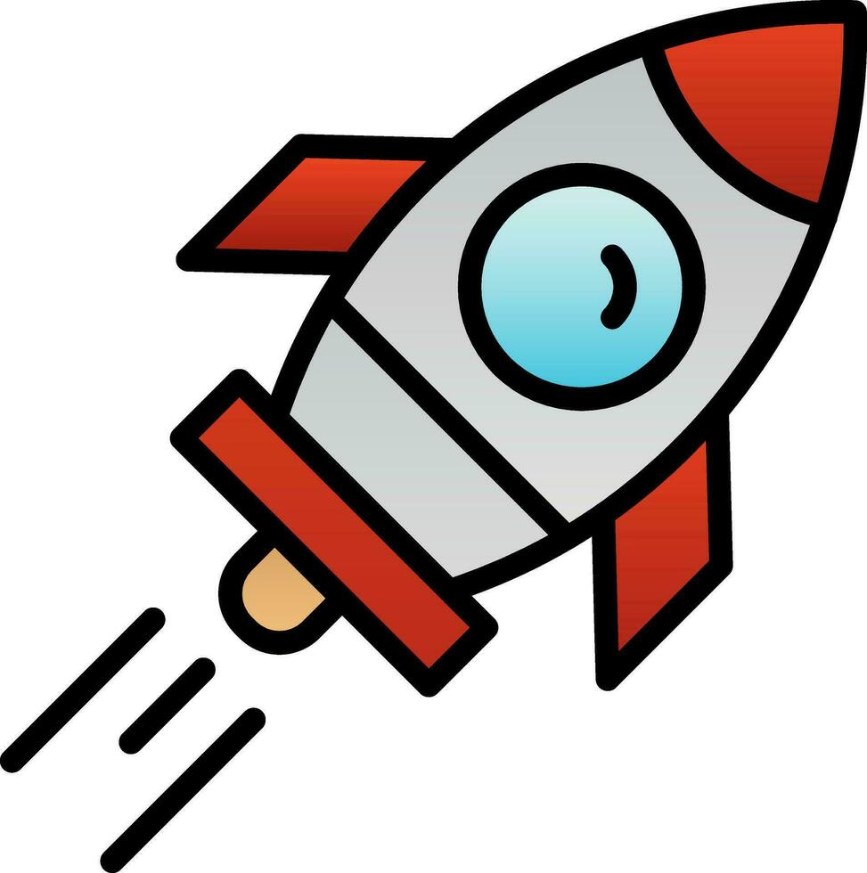 Rocket ship Vector Icon Design