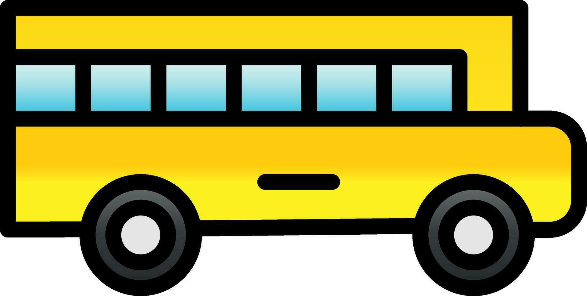 School bus Vector Icon Design