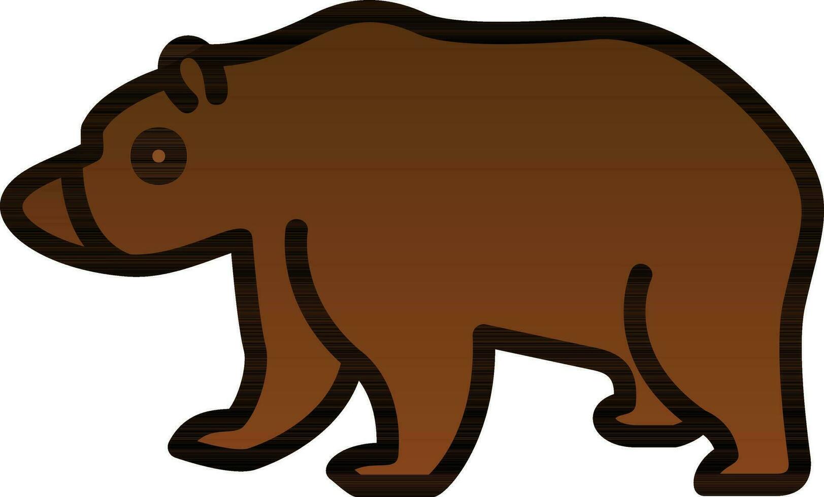 diseño de icono de vector de oso