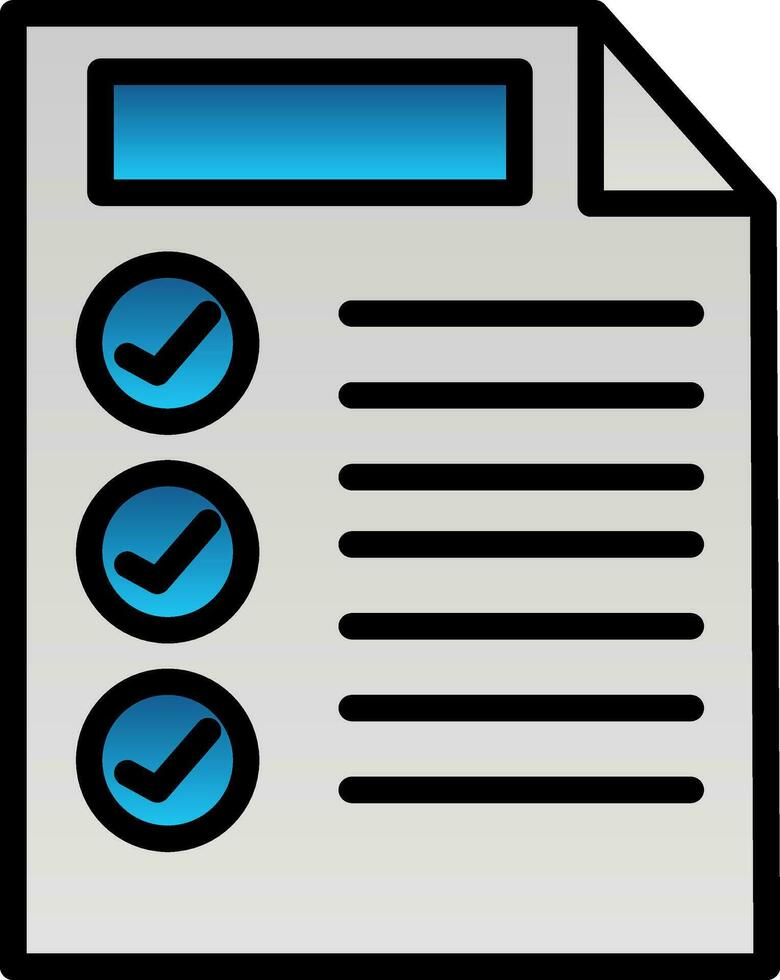 Checklist Vector Icon Design