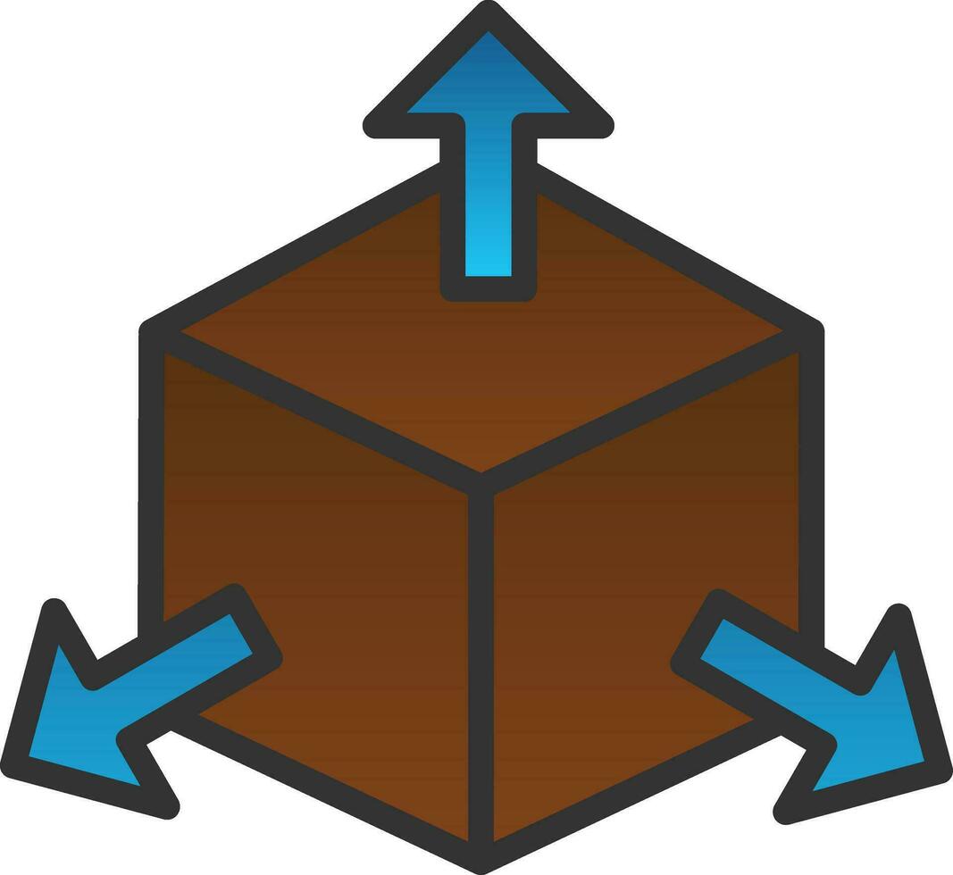 diseño de icono de vector de cubo