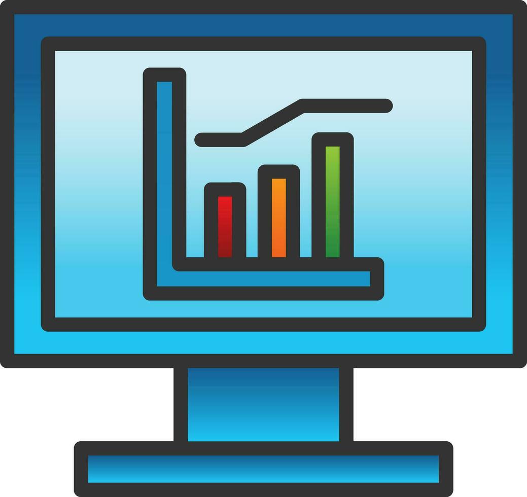 Analytics Vector Icon Design