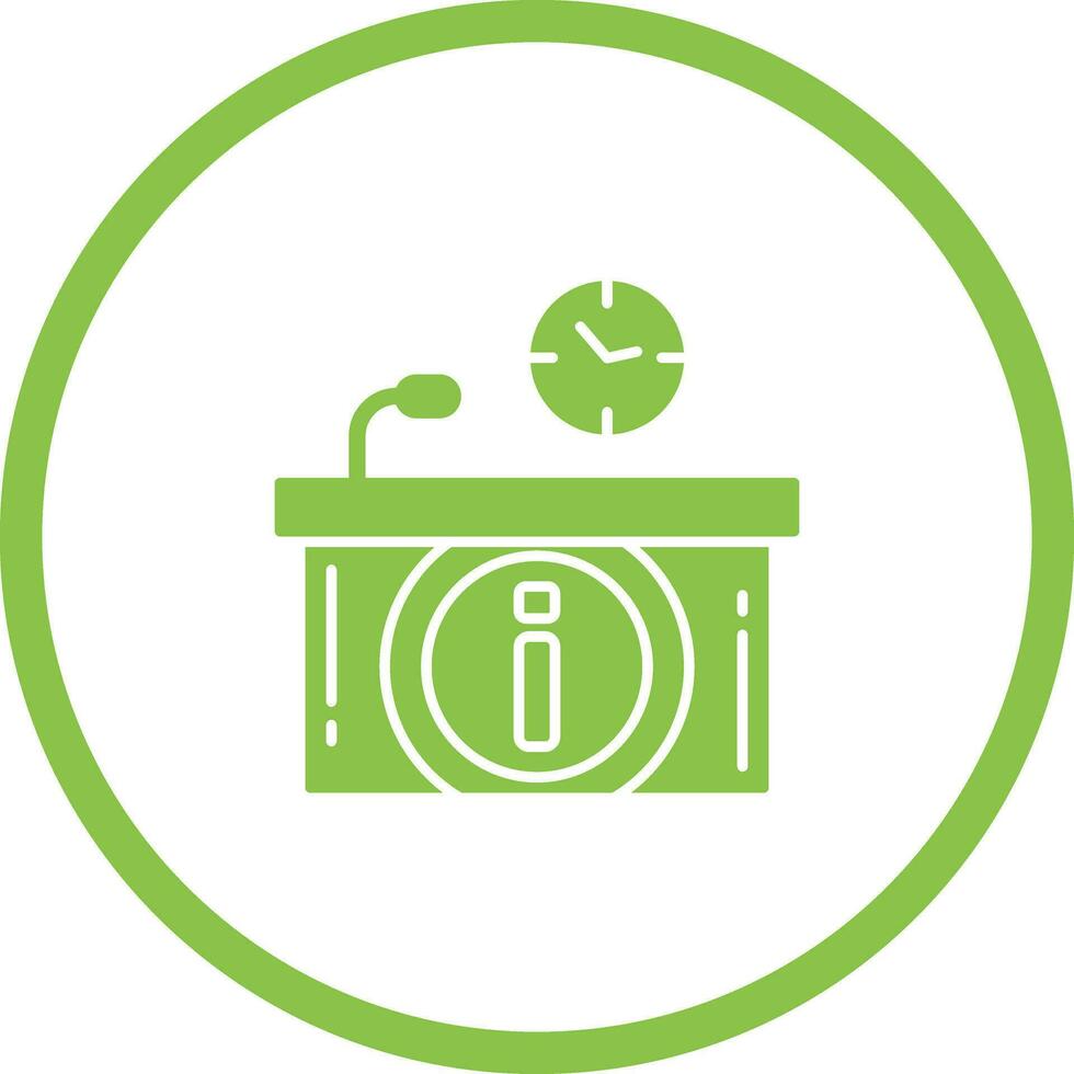 Information Desk Vector Icon