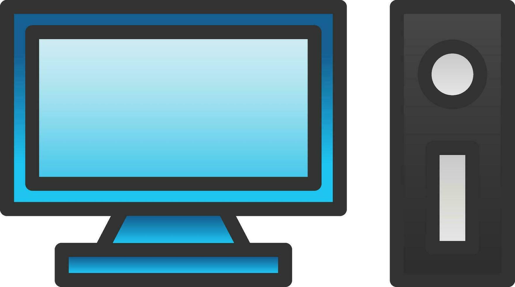 Computer Vector Icon Design