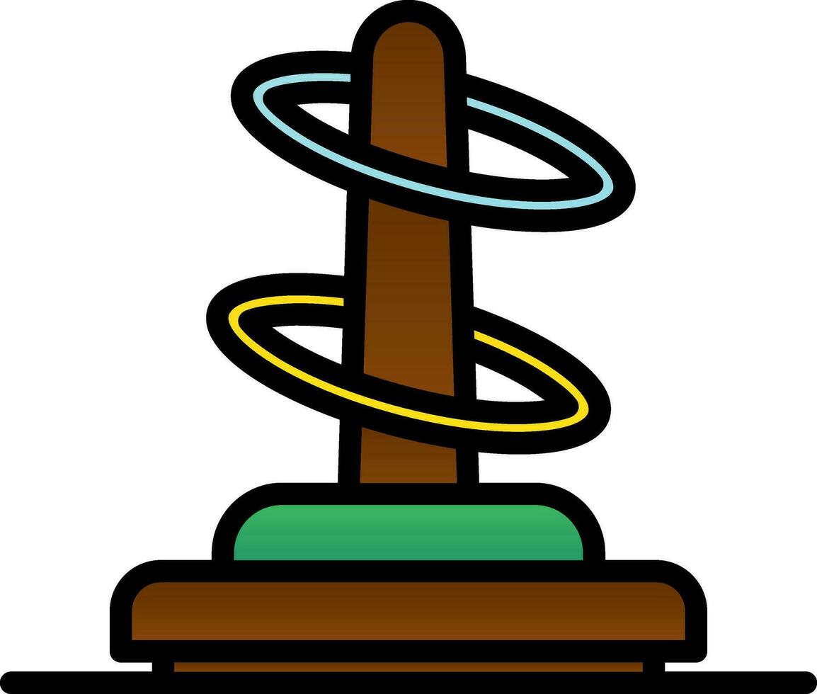 Ring toss Vector Icon Design