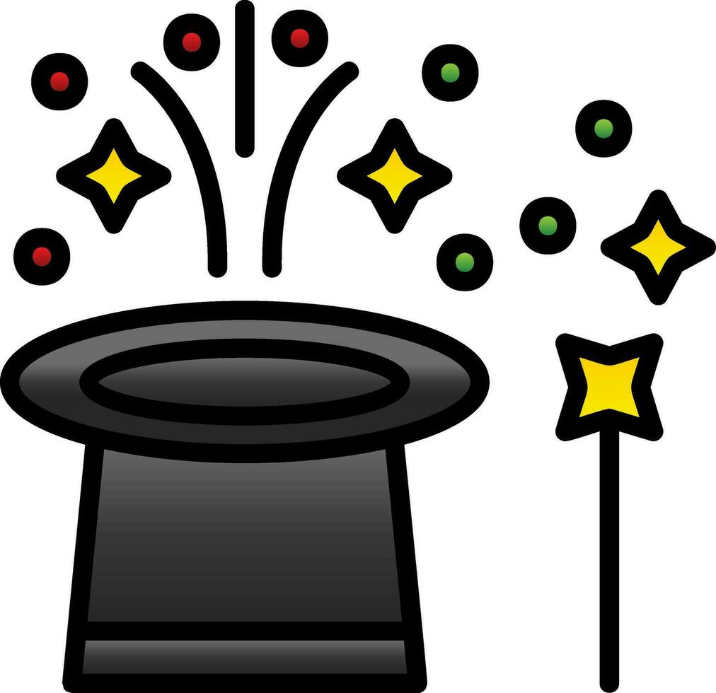 Magic trick Vector Icon Design