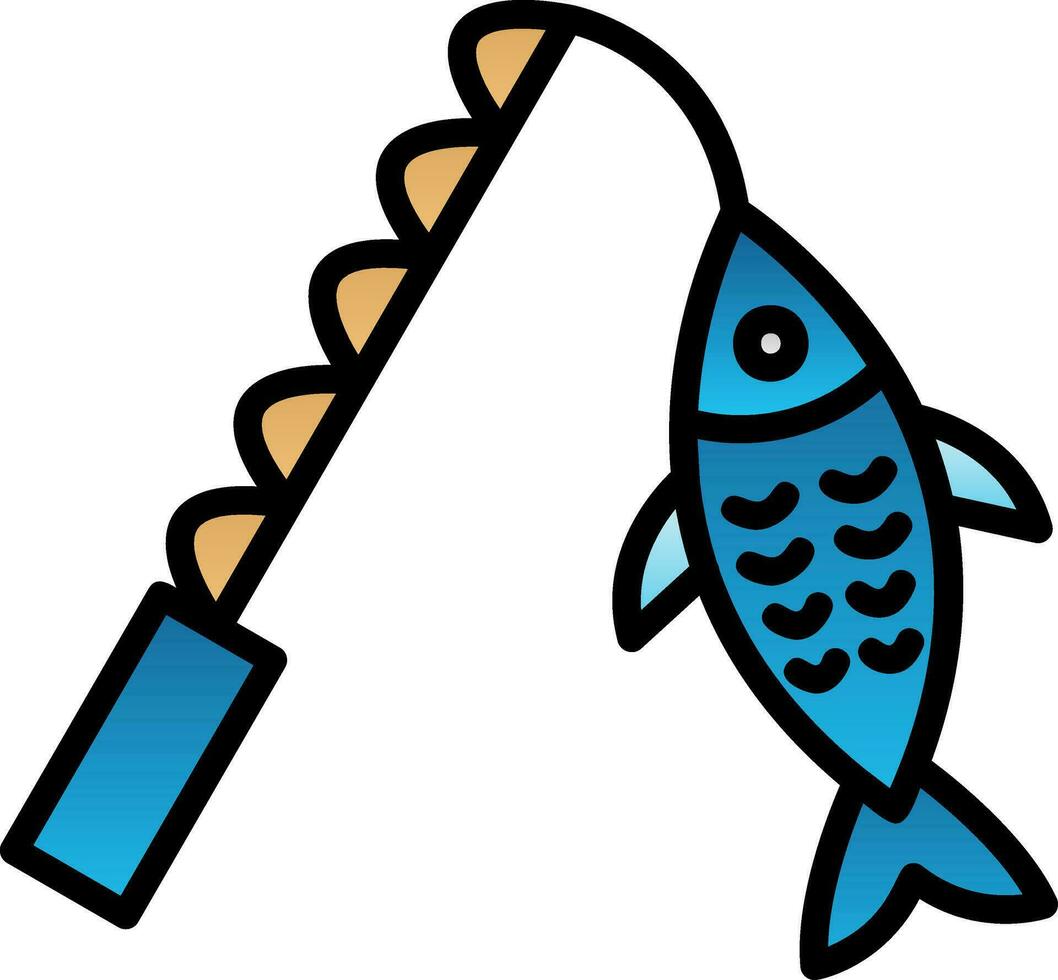 Fishing Vector Icon Design