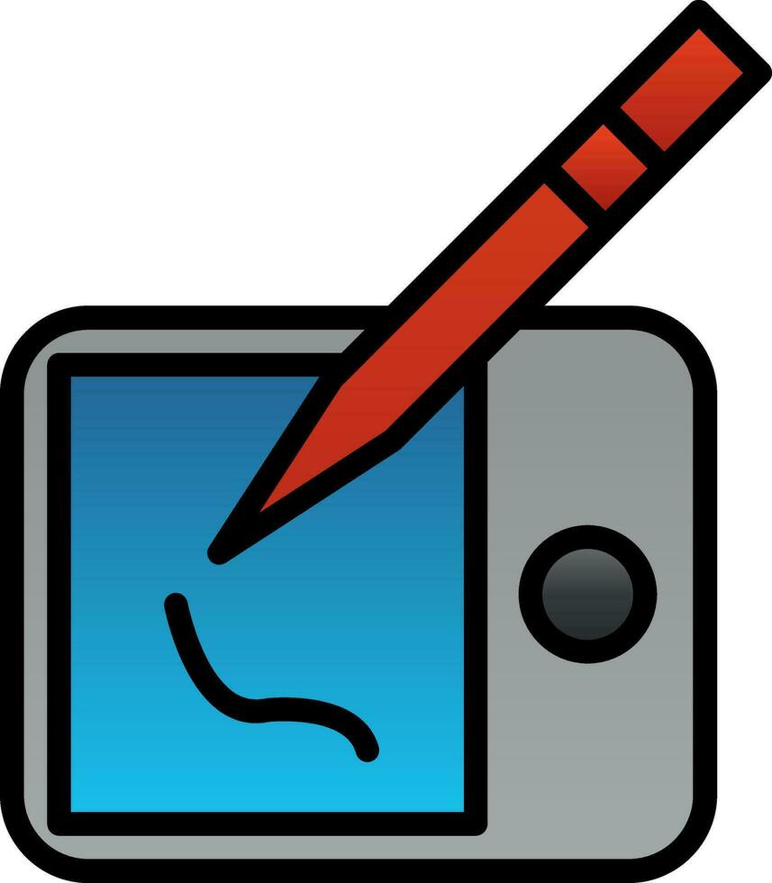 Drawing tablet Vector Icon Design