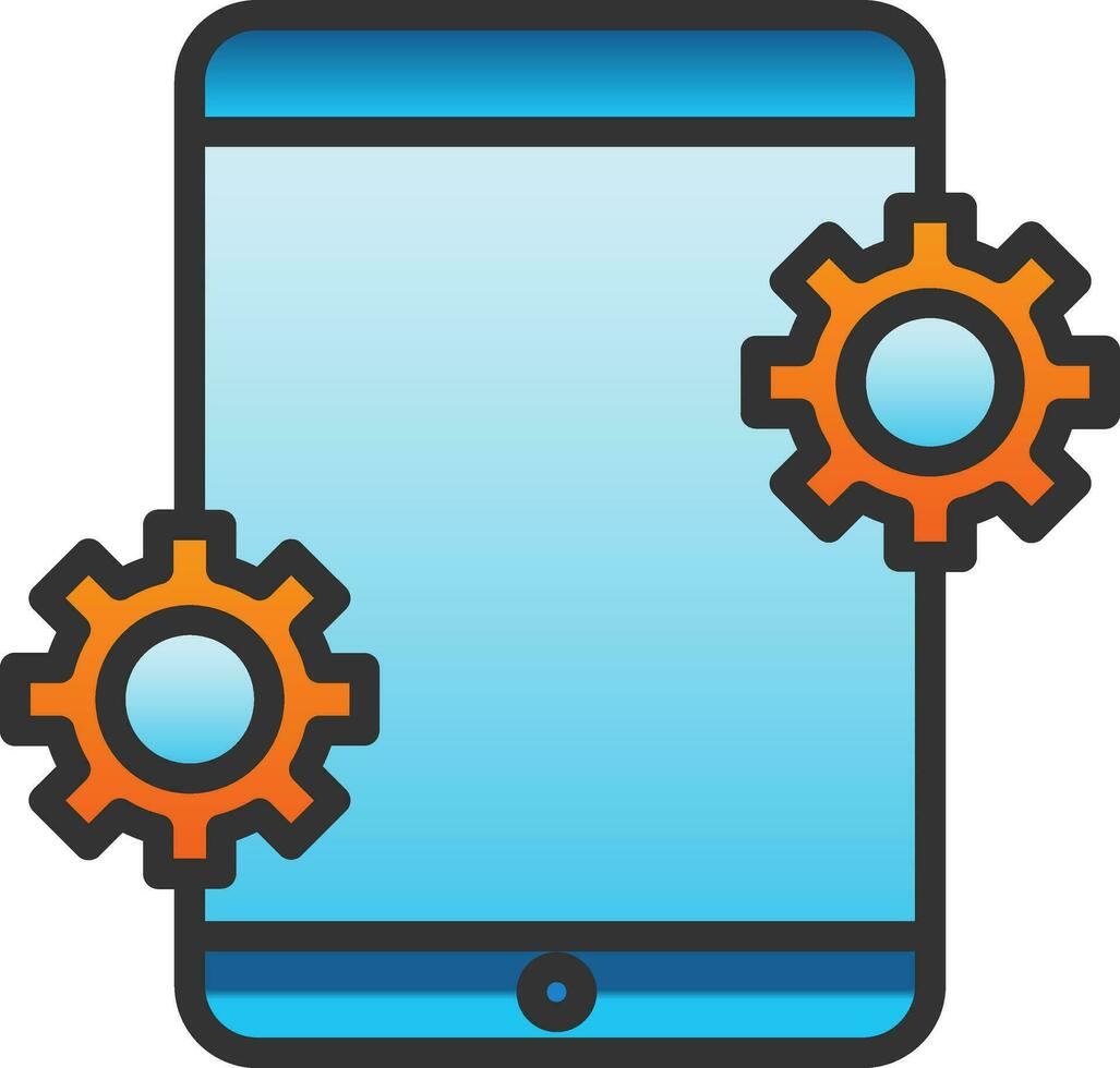 Mobile app Vector Icon Design