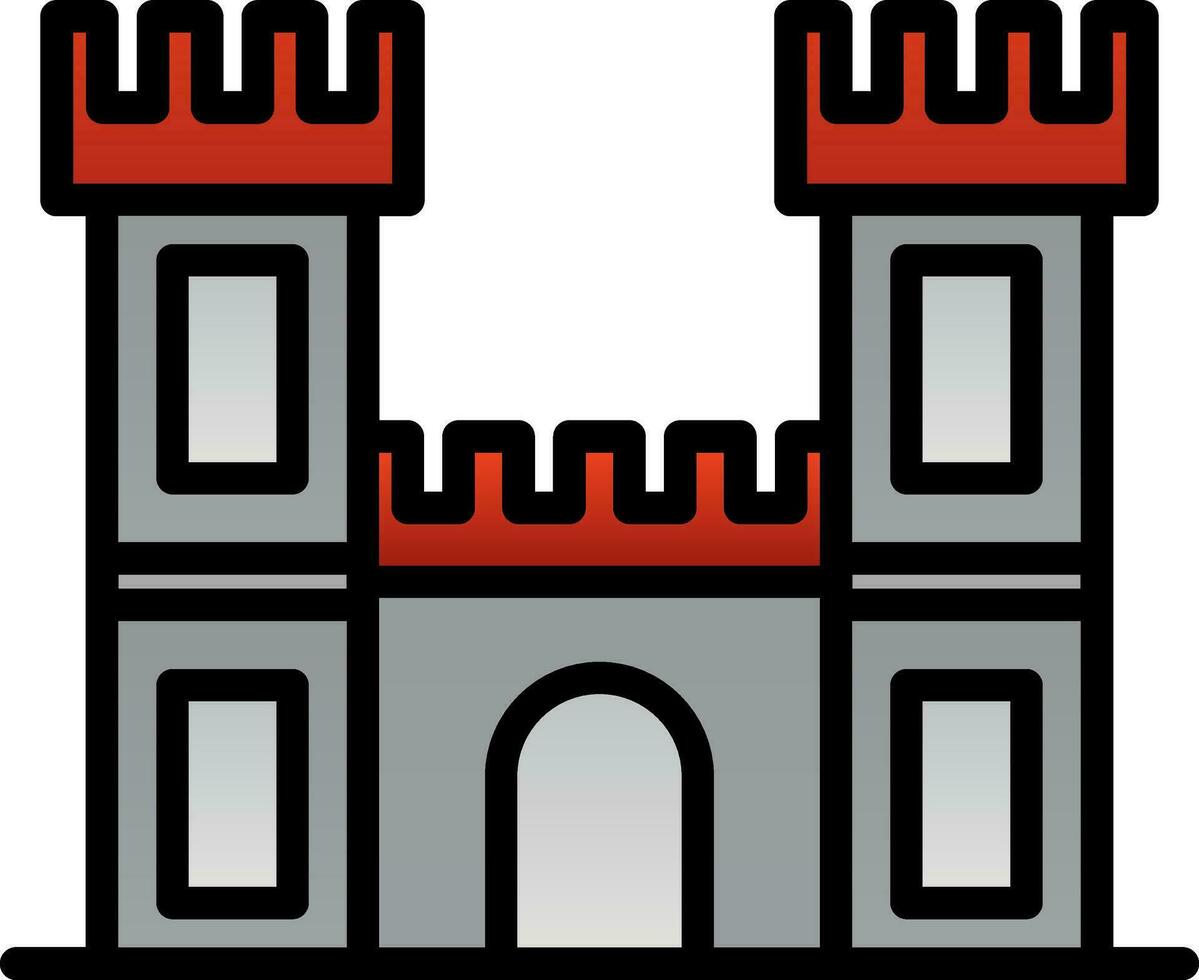 Castle Vector Icon Design