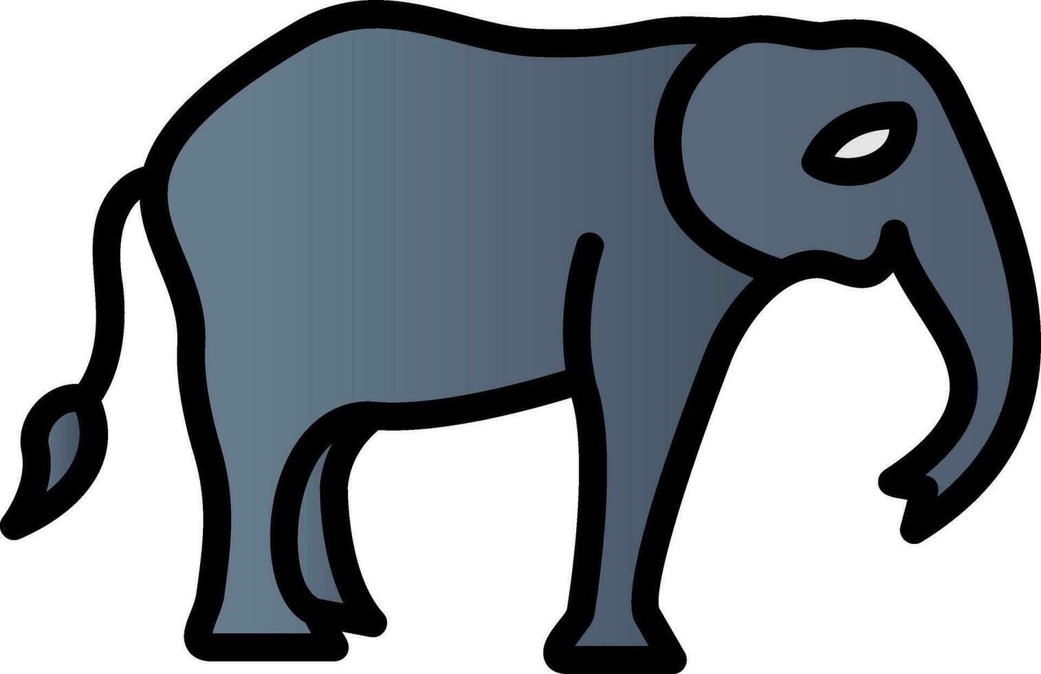 diseño de icono de vector de elefante