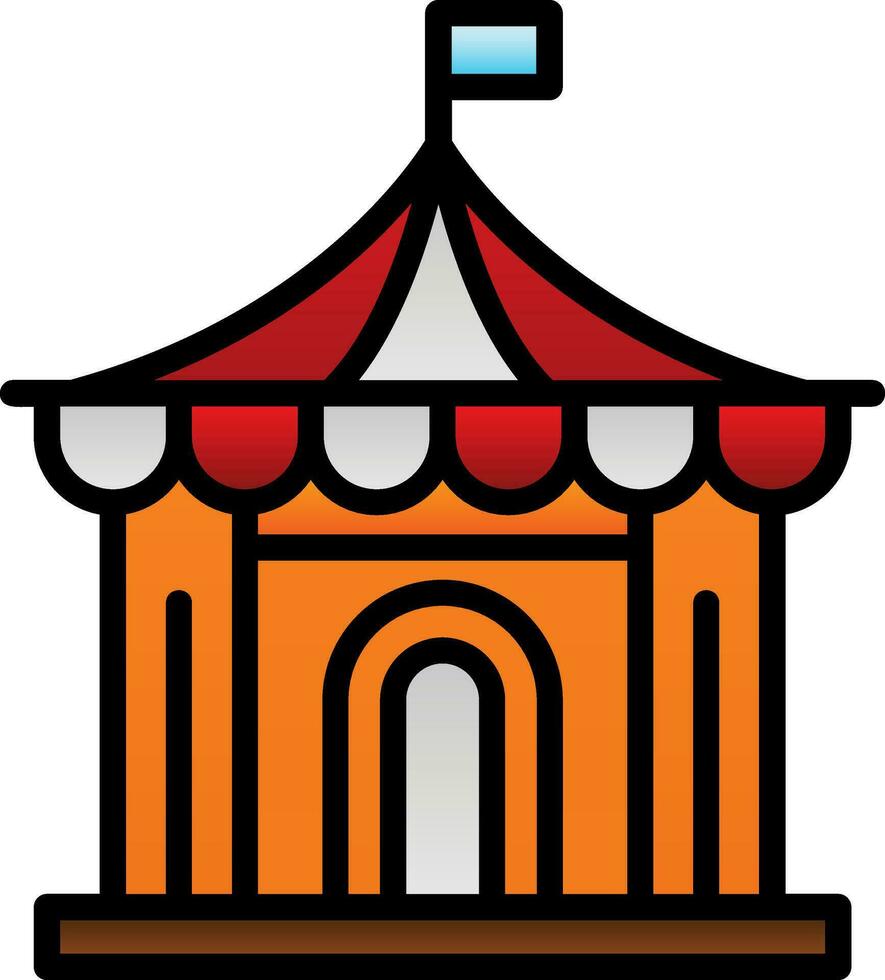 diseño de icono de vector de circo