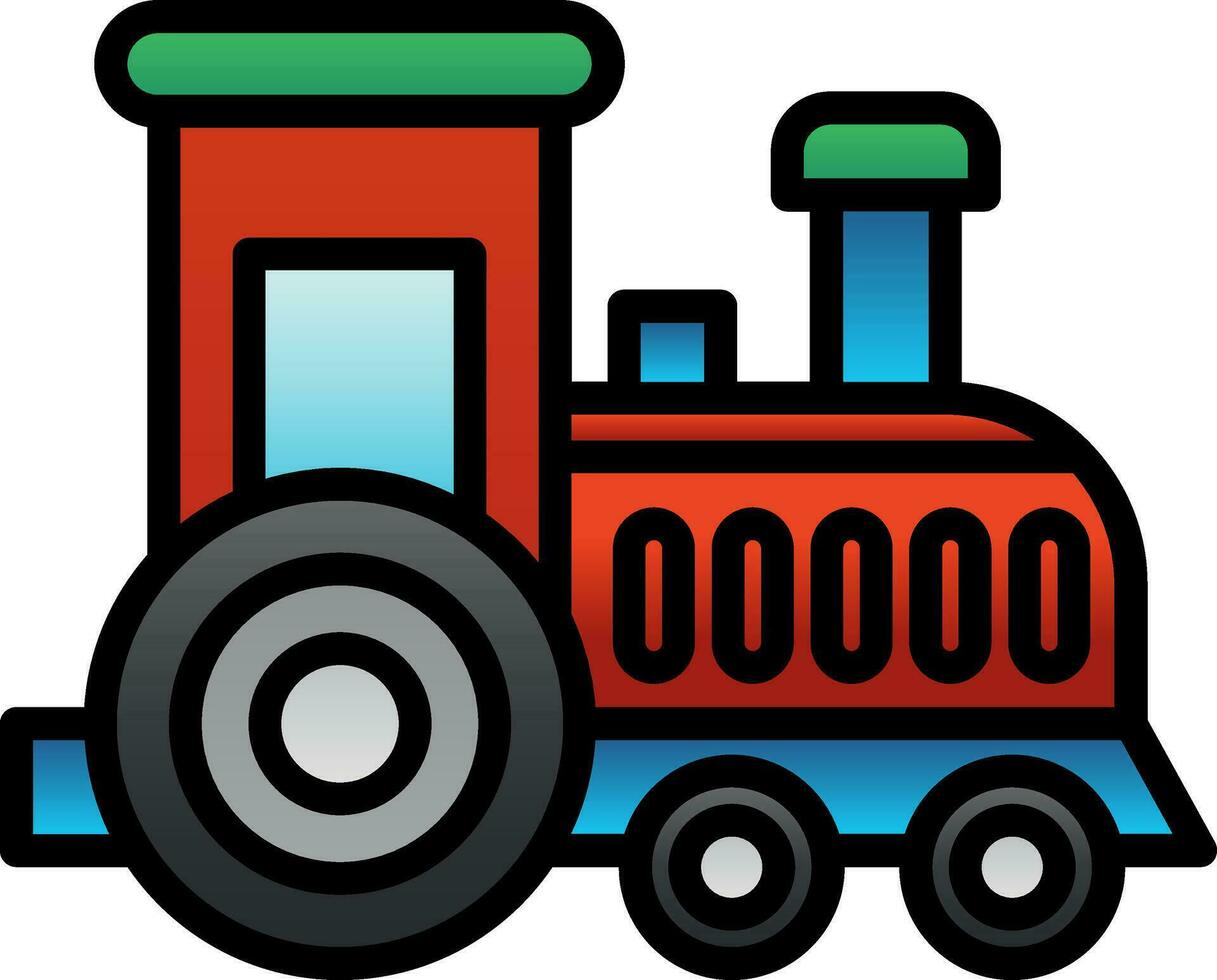 Toy train Vector Icon Design