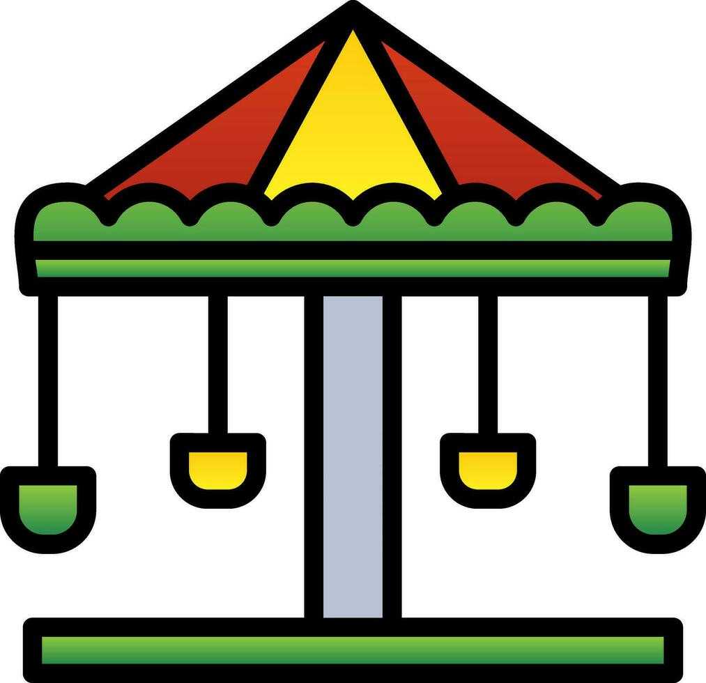 Merry go round Vector Icon Design