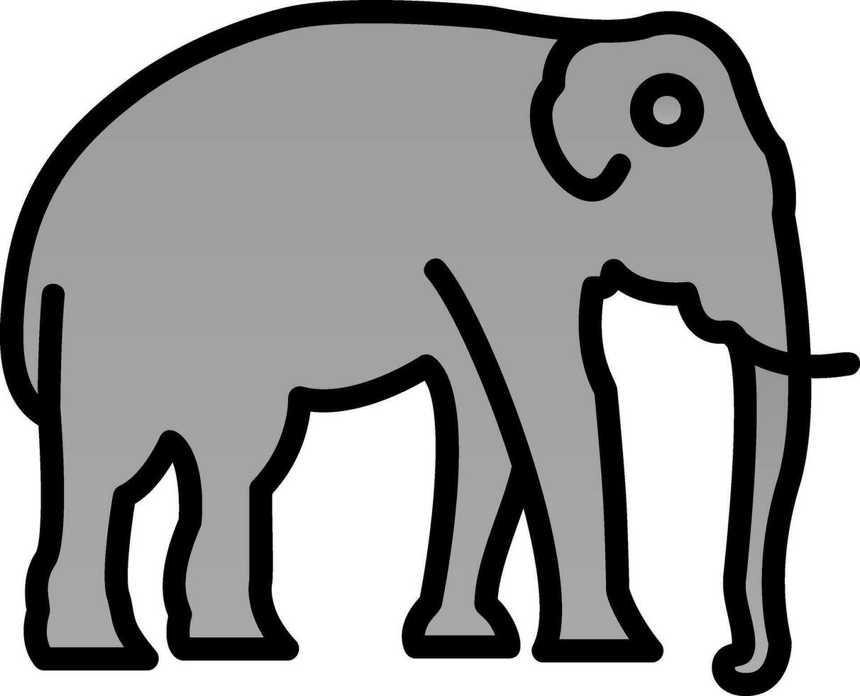 diseño de icono de vector de elefante