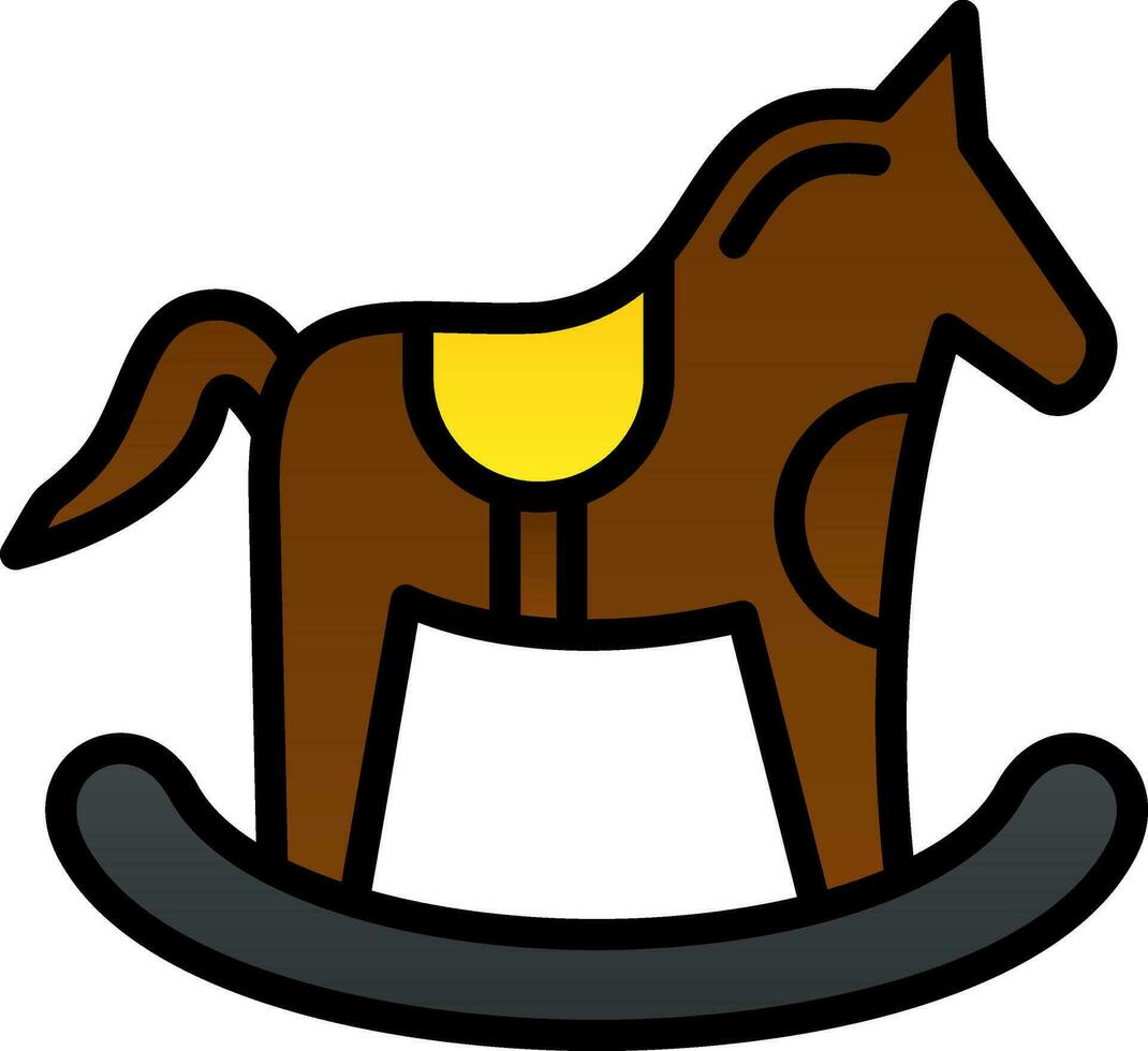 caballo juguete vector icono diseño