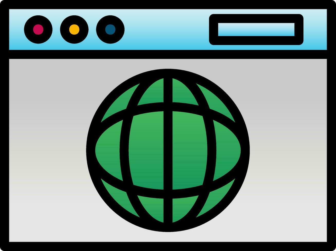 Web browser Vector Icon Design