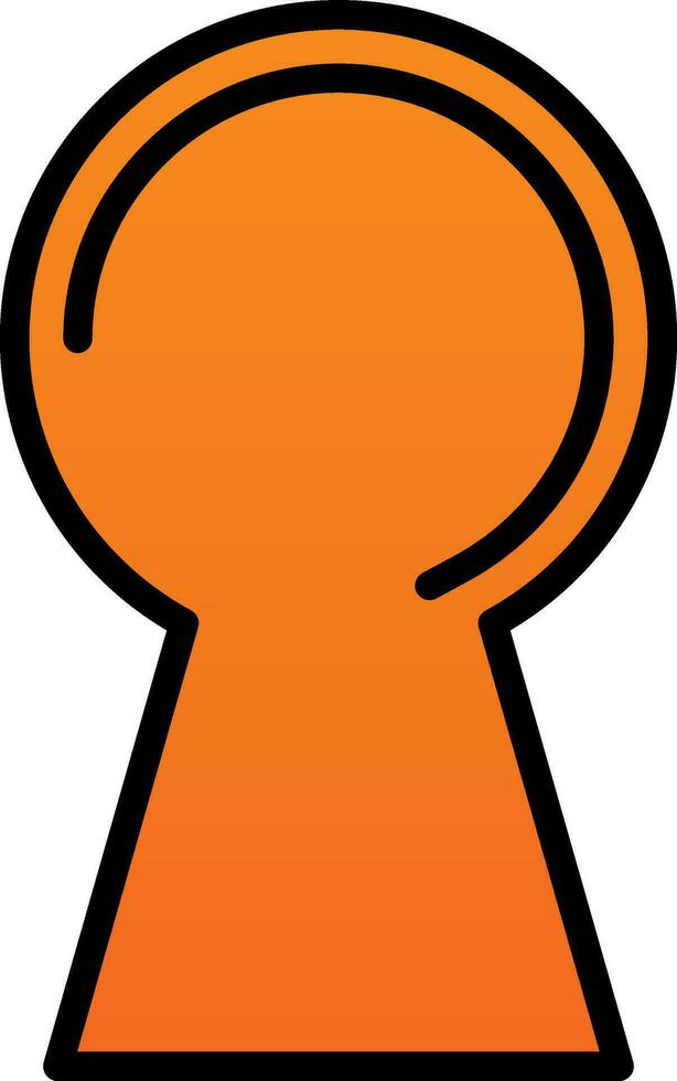 Keyhole Vector Icon Design