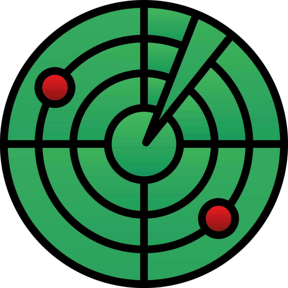 Radar Vector Icon Design