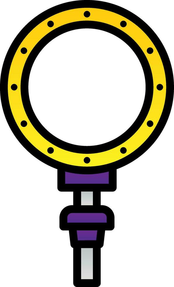 Ring light Vector Icon Design