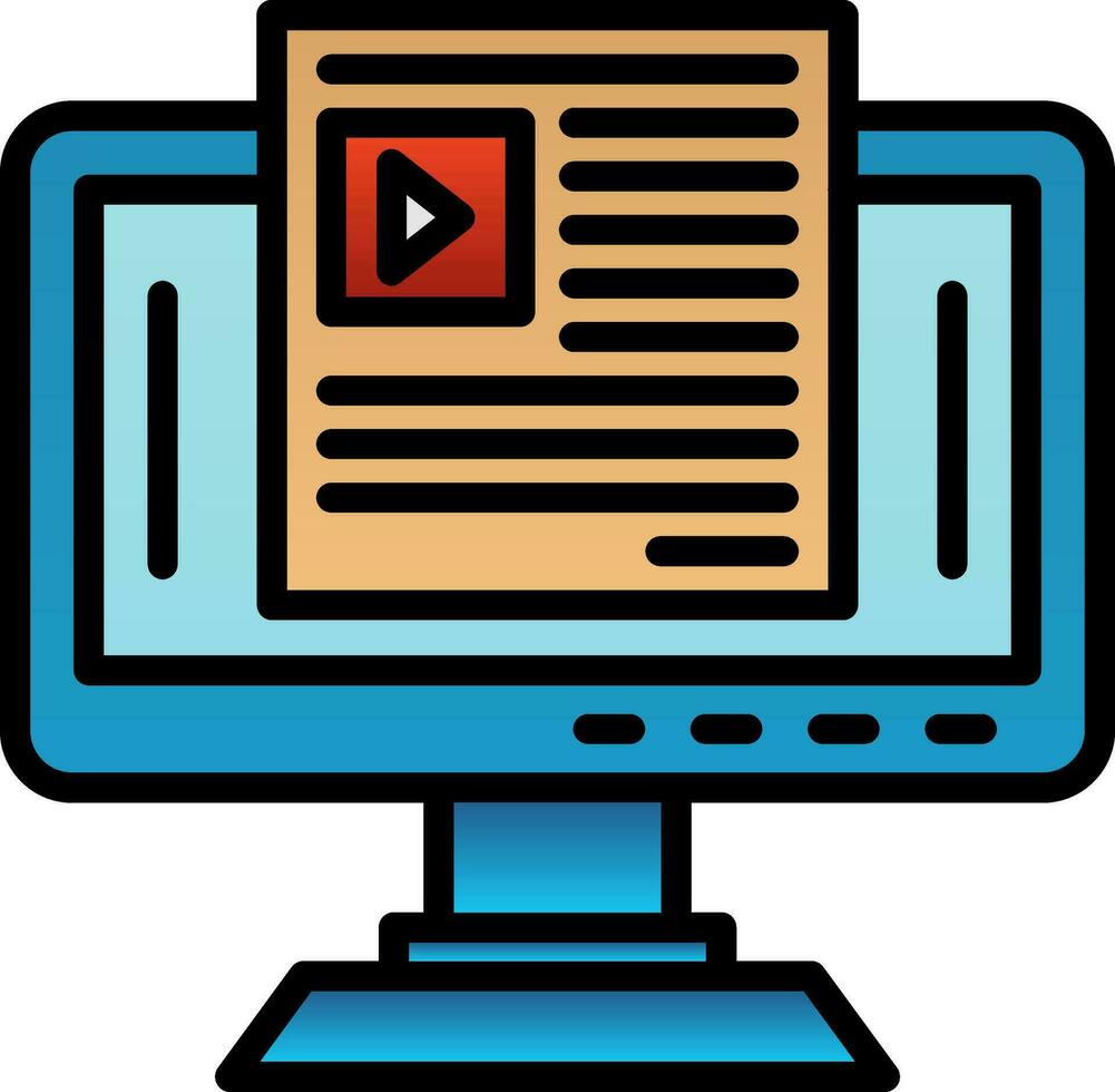 Blogging Vector Icon Design