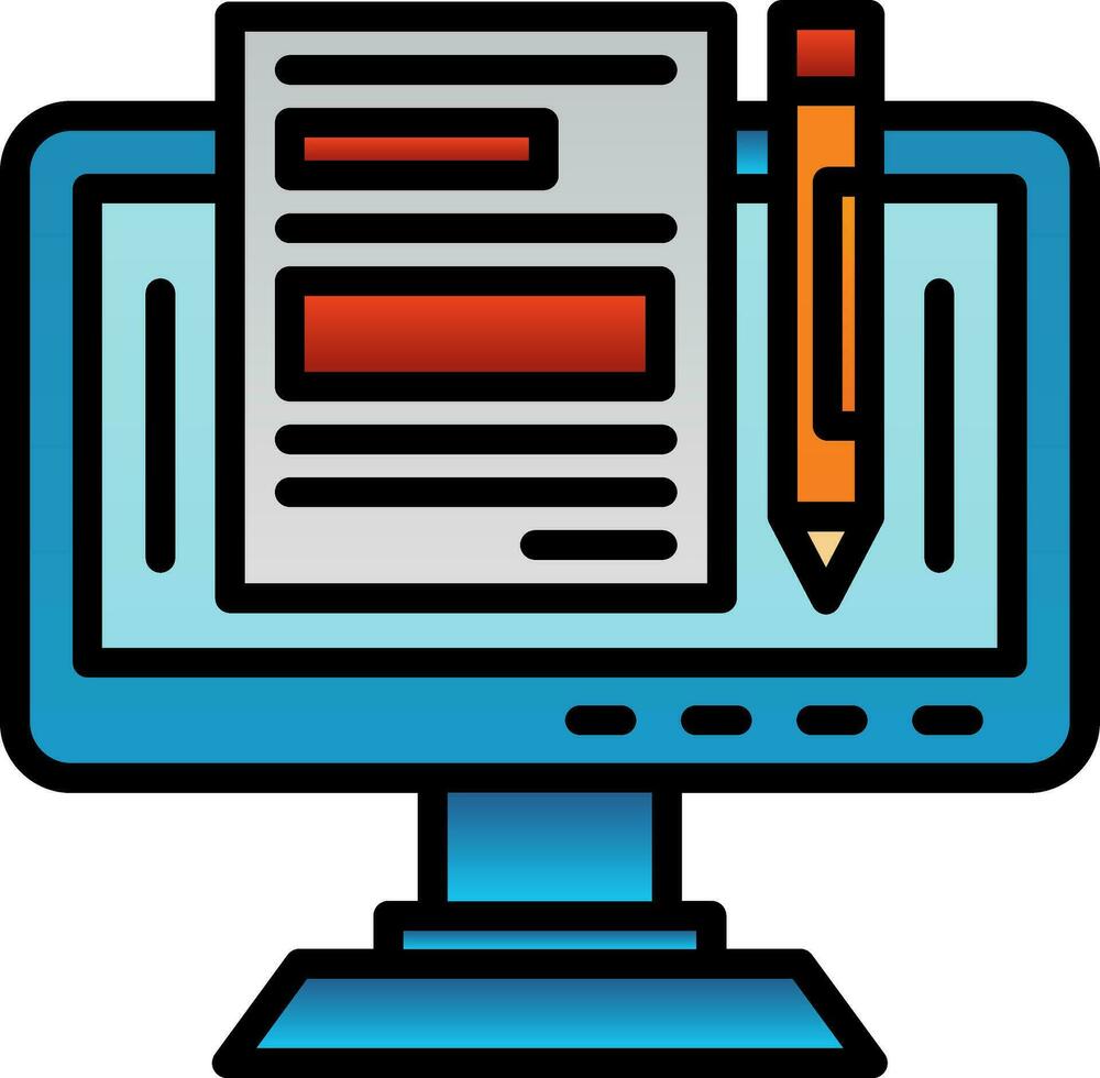 Blogger Vector Icon Design