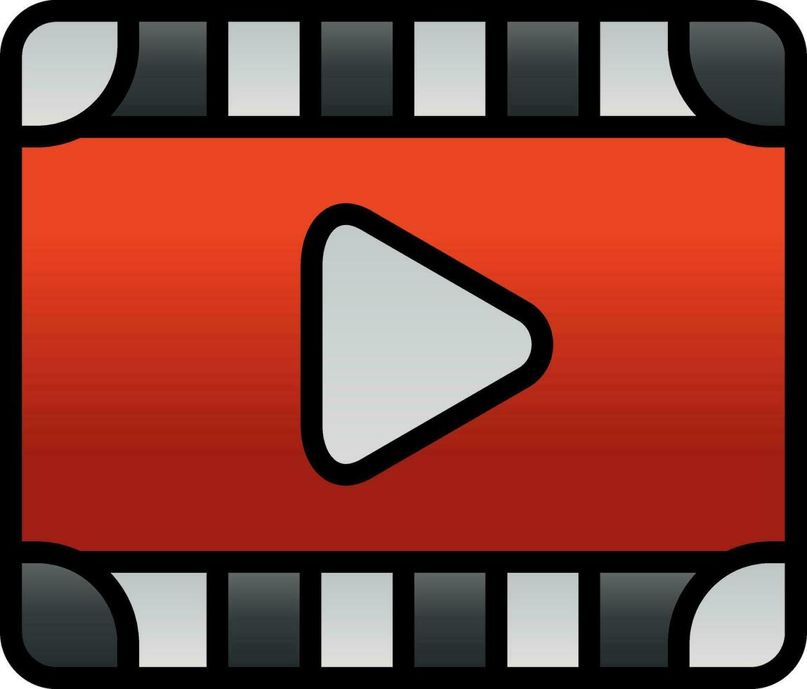 diseño de icono de vector de vídeo