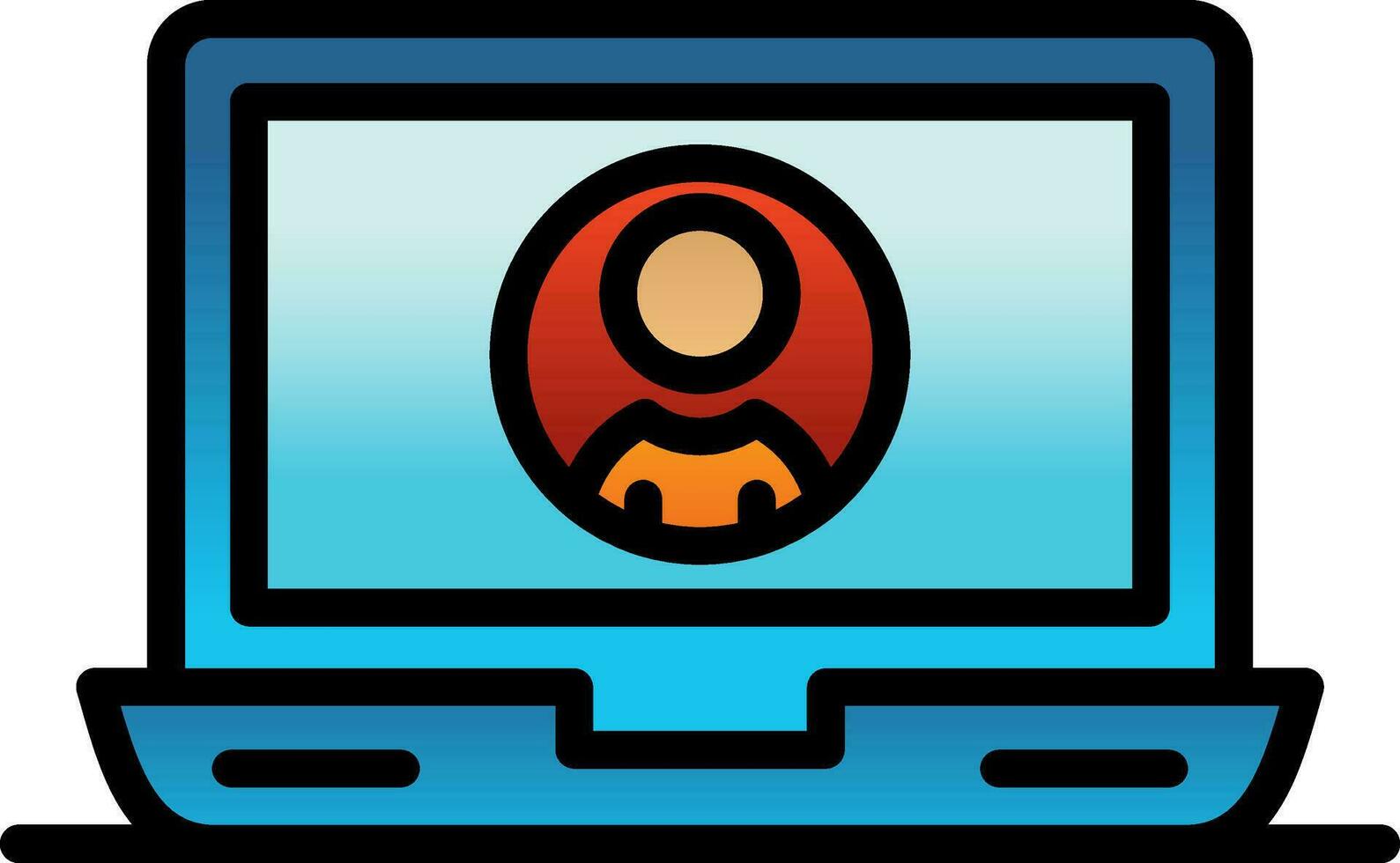 Laptop Vector Icon Design