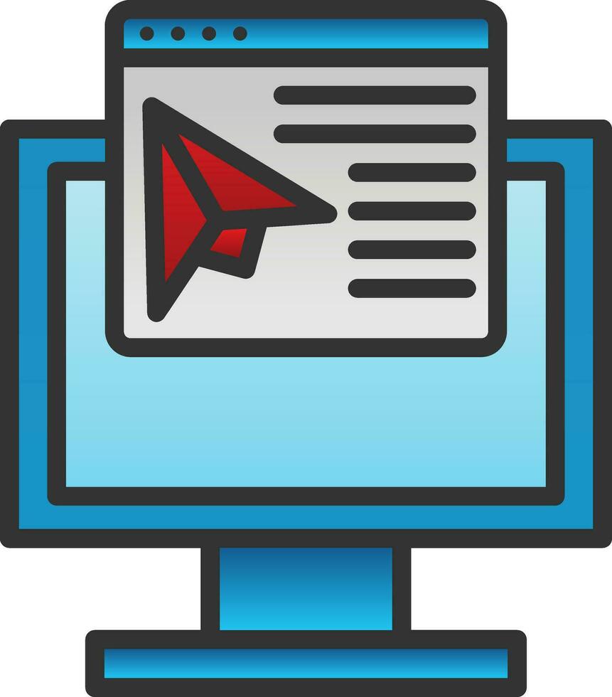 Landing page Vector Icon Design