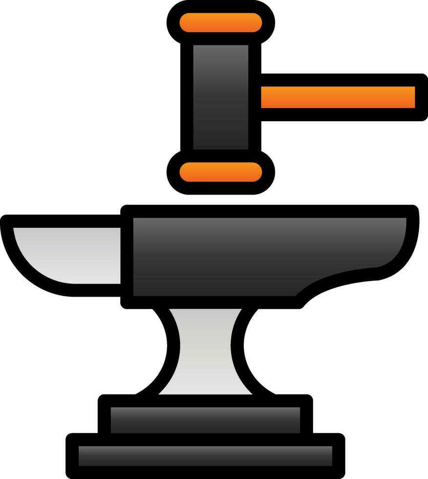 Anvil Vector Icon Design