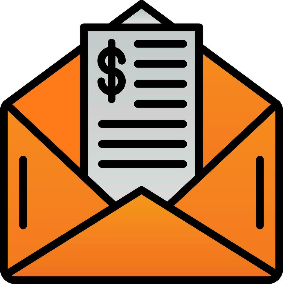 Paycheck Vector Icon Design