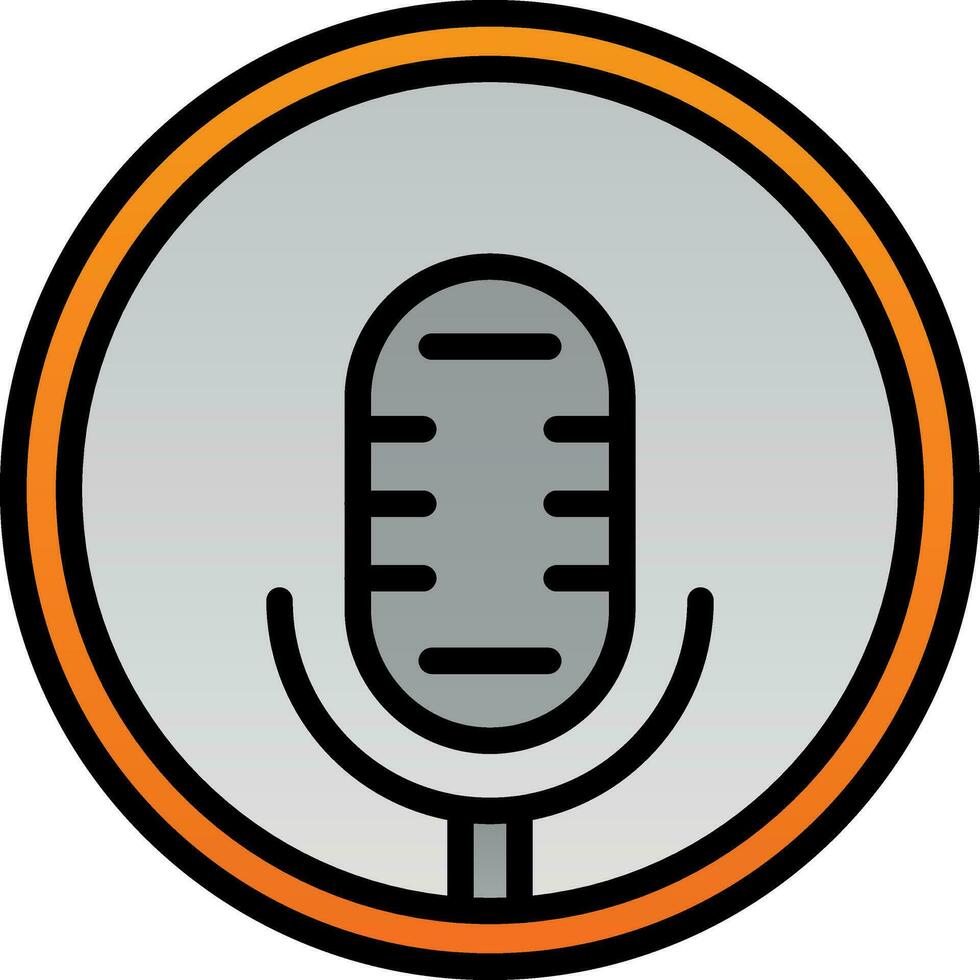 Podcast Vector Icon Design