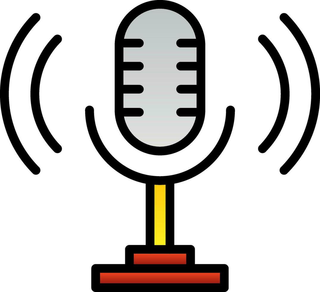 Podcast Vector Icon Design