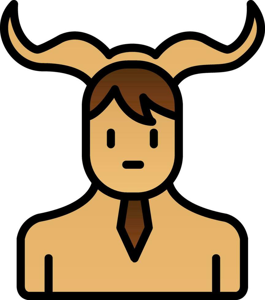 Satyr Vector Icon Design