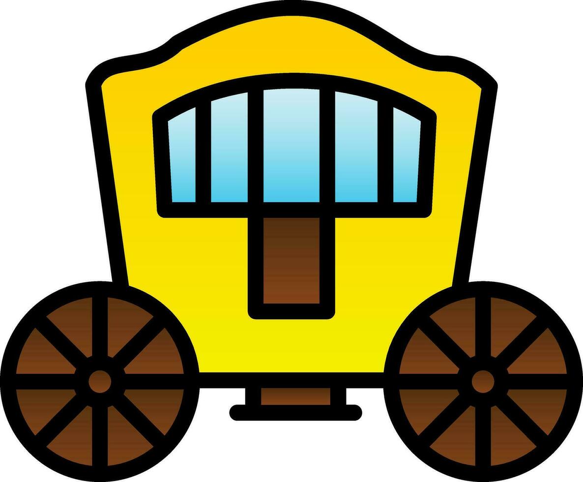 Carriage Vector Icon Design