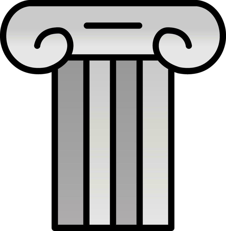 Ancient pillar Vector Icon Design