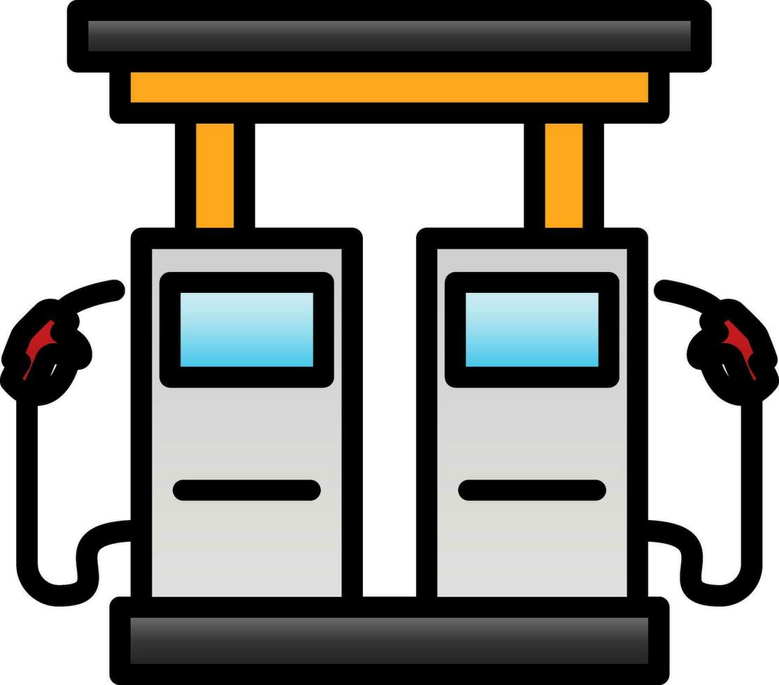 Gas station Vector Icon Design