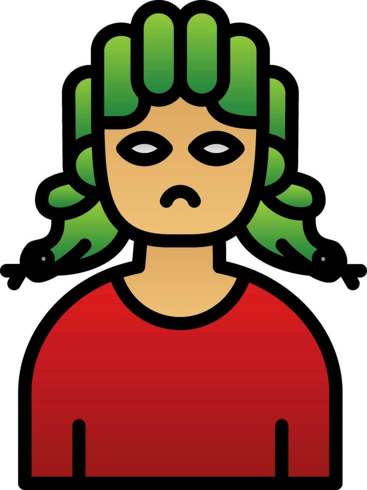 Medusa Vector Icon Design
