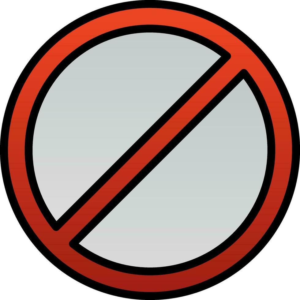 Ban Vector Icon Design