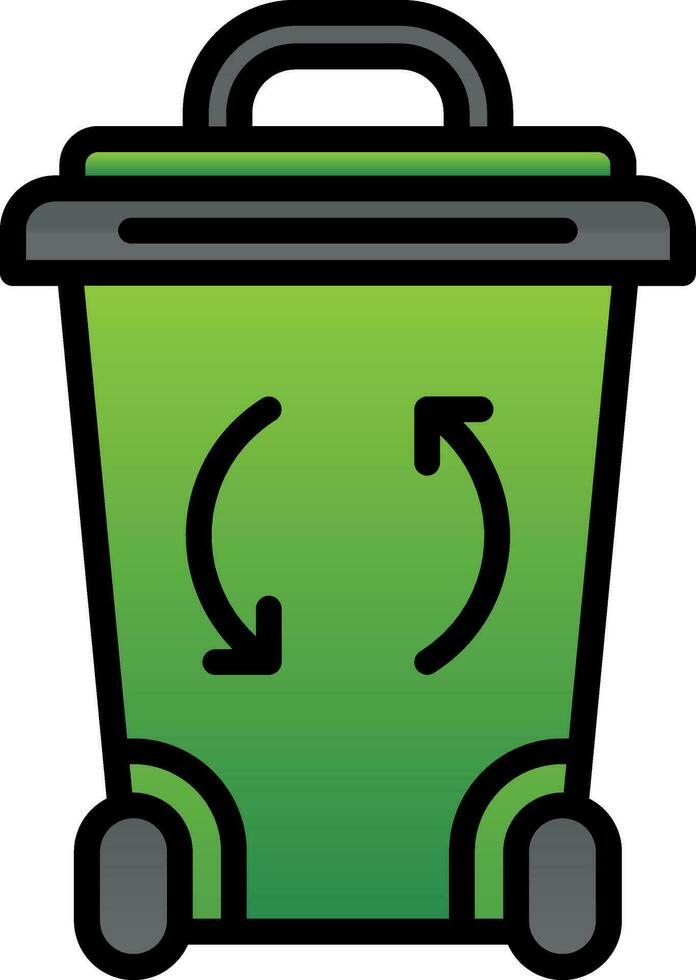 Recycle Bin Vector Icon Design