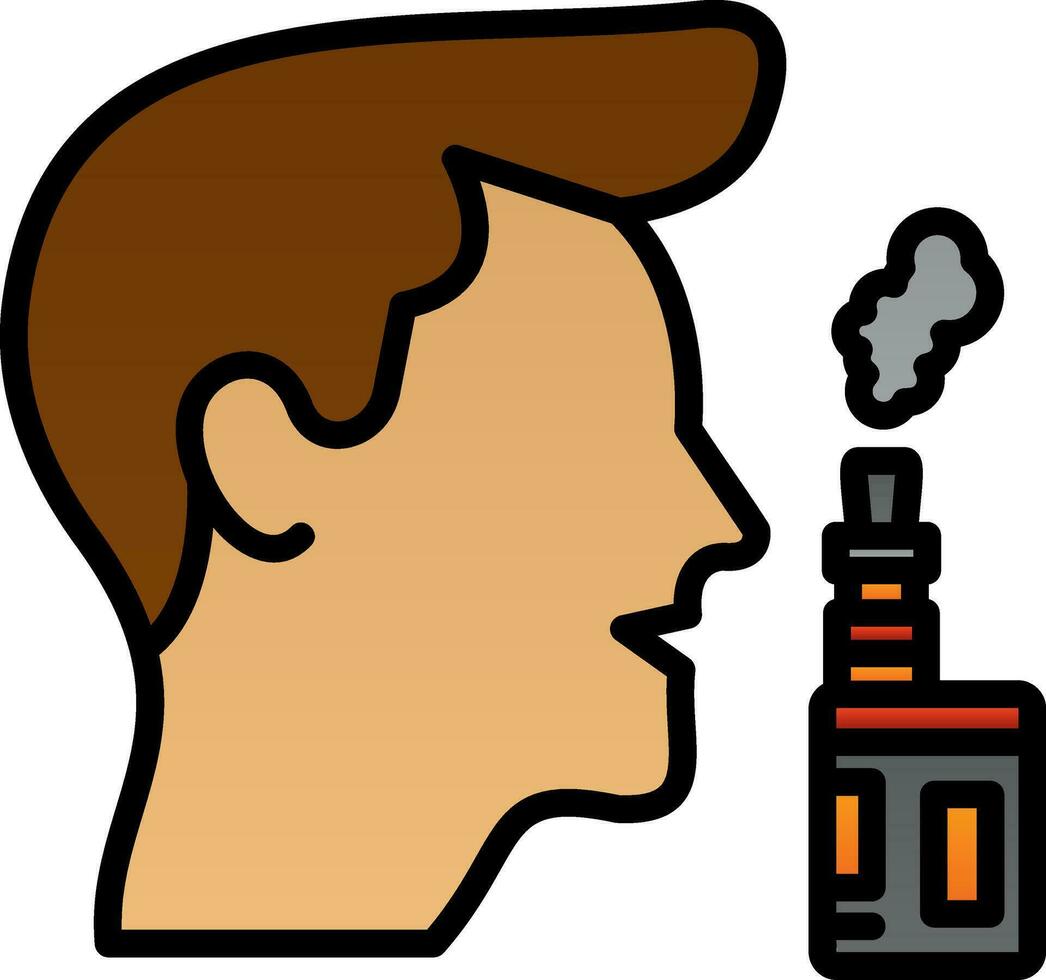 Vaper Vector Icon Design