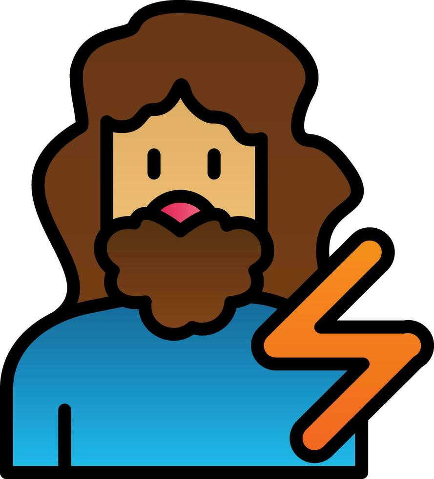 Zeus Vector Icon Design