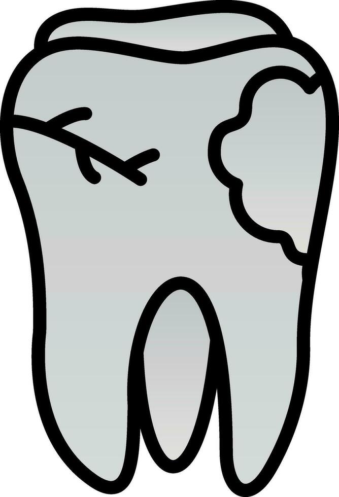 caries vector icono diseño