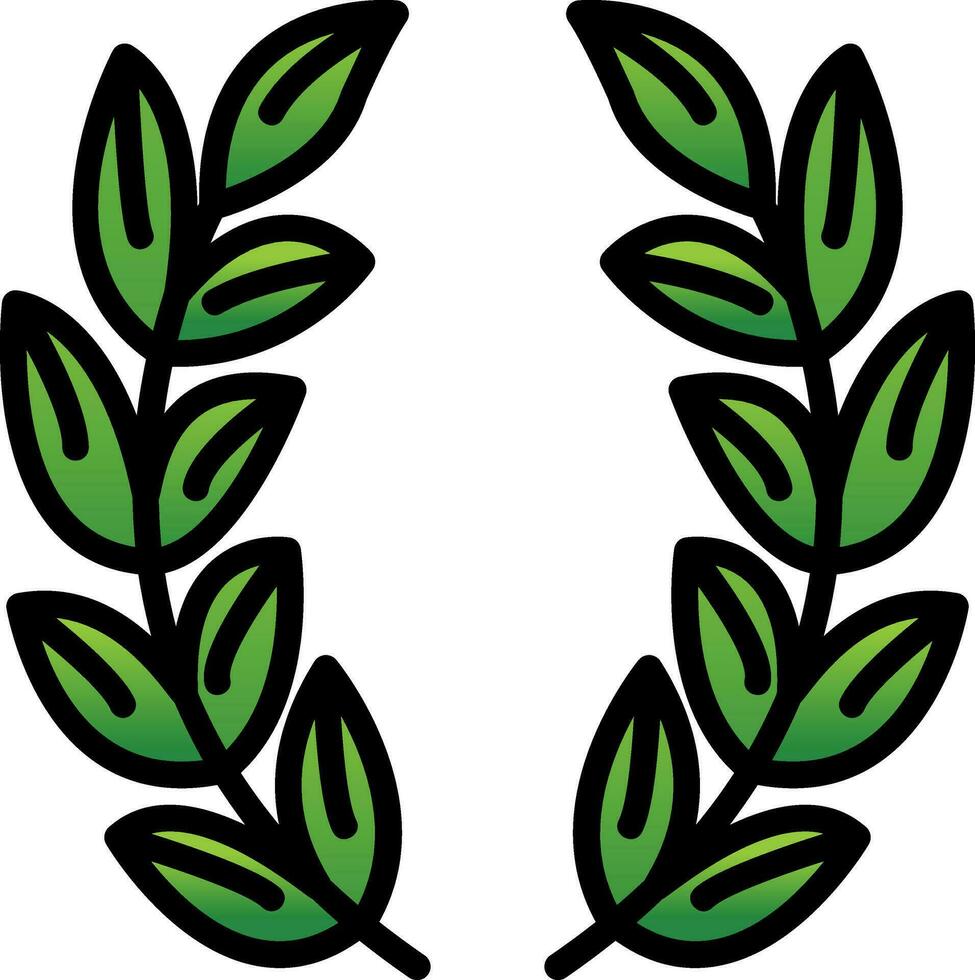 Laurel Vector Icon Design