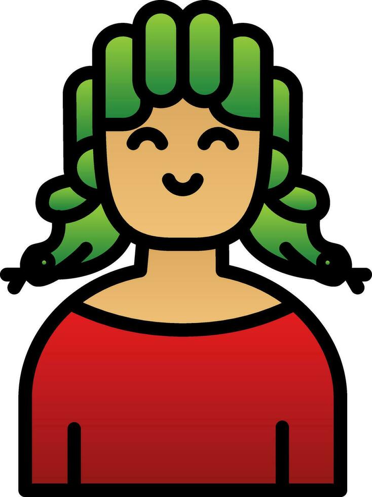 Medusa Vector Icon Design