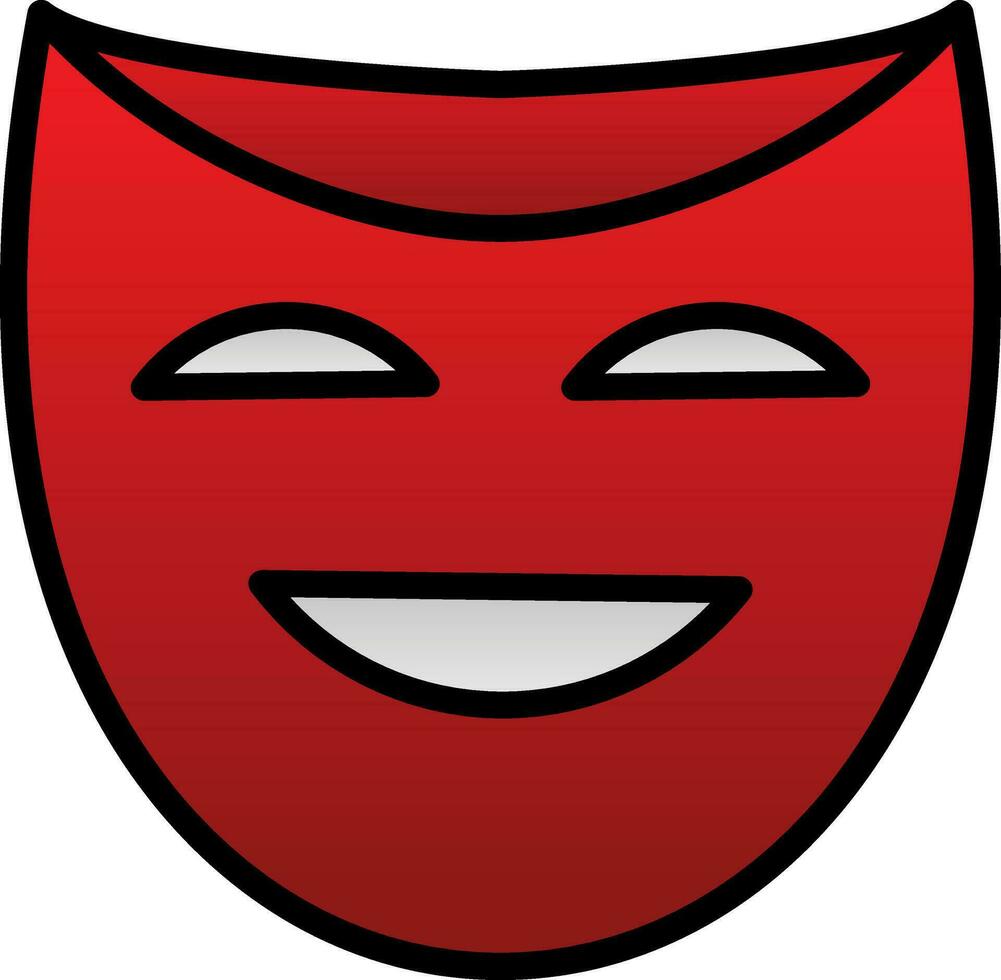 Theater masks Vector Icon Design