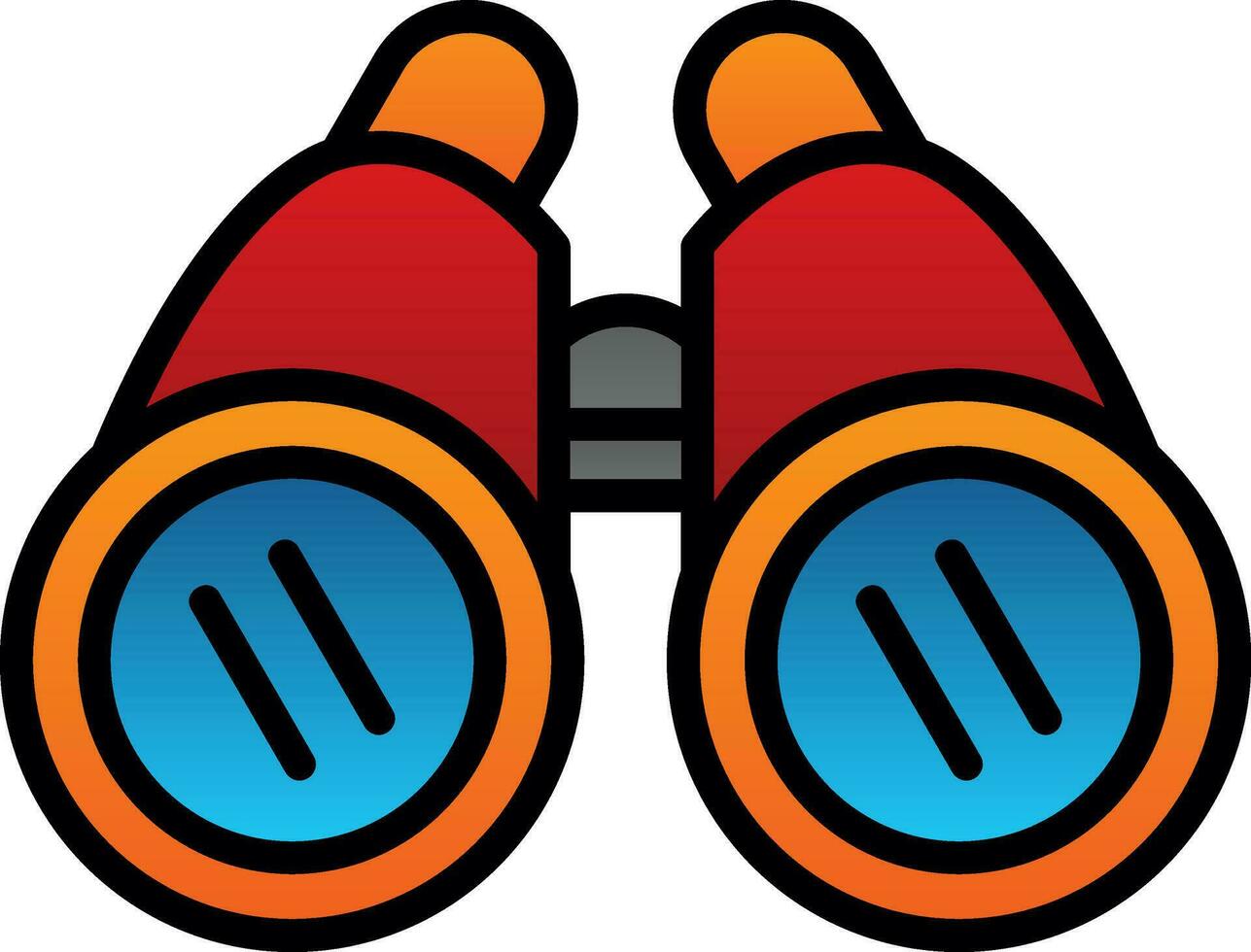 Binocular Vector Icon Design