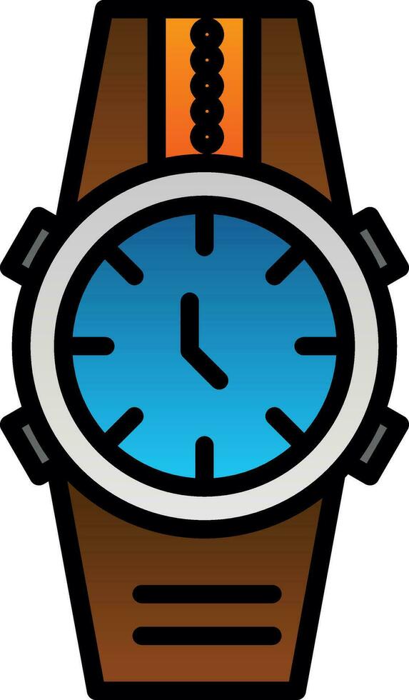 Wristwatch Vector Icon Design