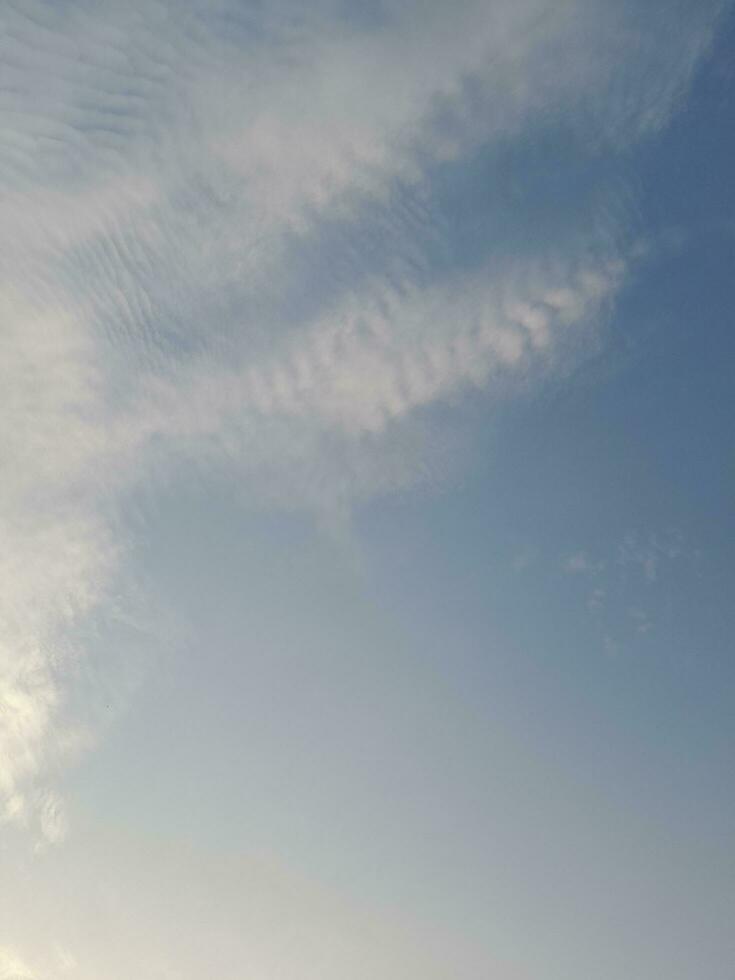 The white clouds on the blue sky are perfect for the background.  Skyscape on Lombok Island, Indonesia photo